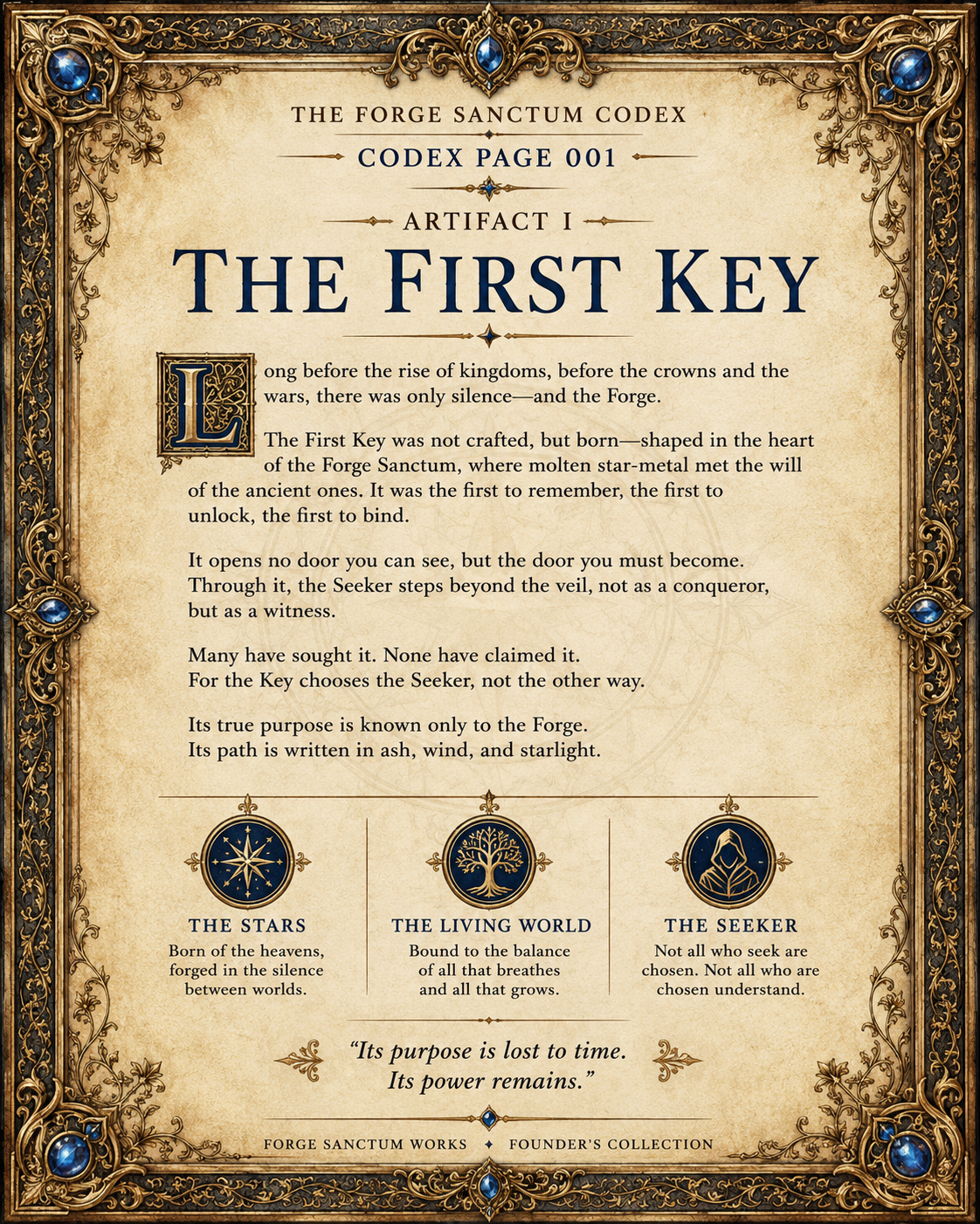 Codex record for The First Key